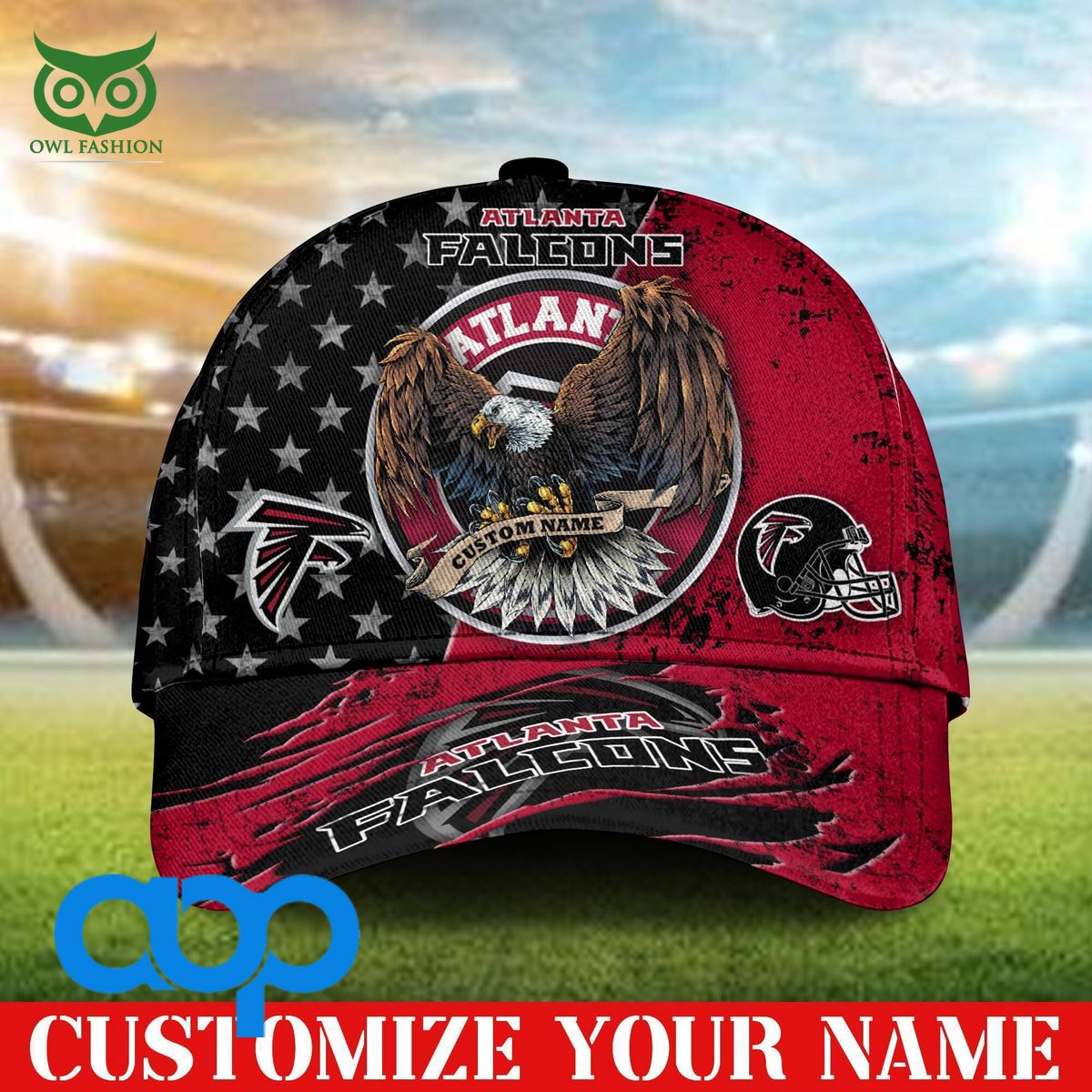 Atlanta Falcons NFL Bald Eagle Customized Classic Cap