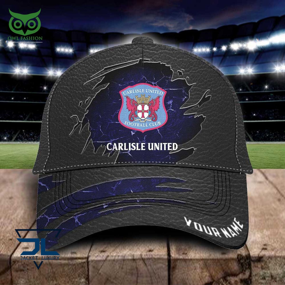 Carlisle United EFL Personalized Leather Classic Cap