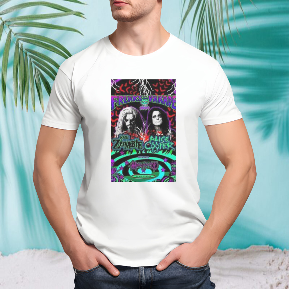 Rob Zombie And Alice Cooper’S 2024 Tour T Shirt