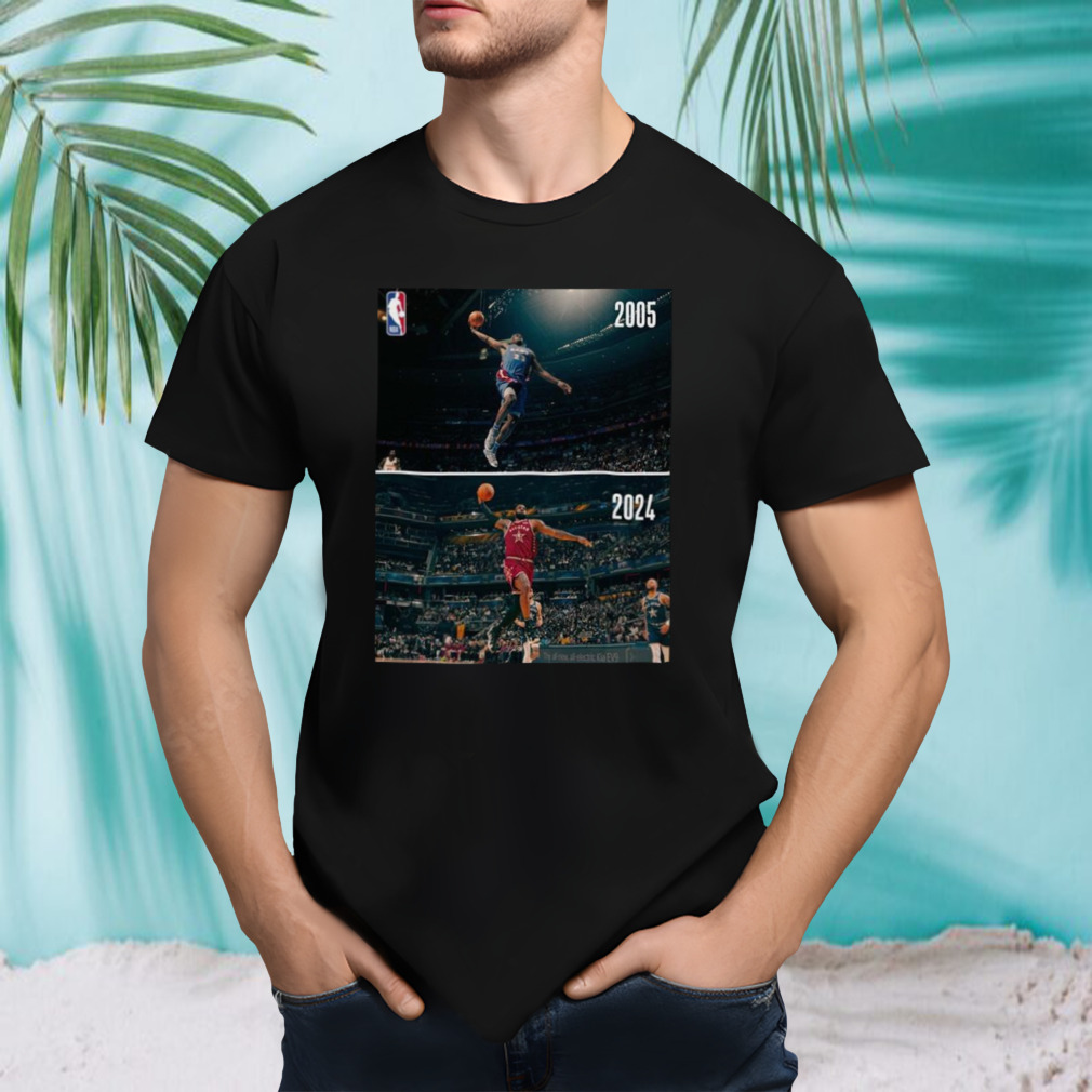 Some Things Never Change The Iconic Dunk Of Lebron James The King In NBA All-Star T-Shirt