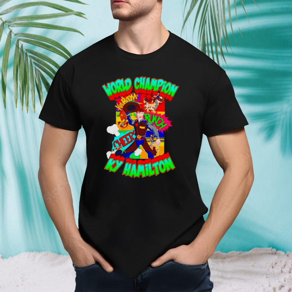 World Champion Ky Hamilton comic book hero shirt
