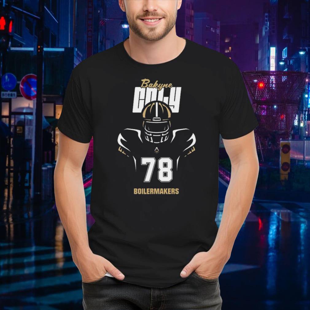 Bakyne Coly Boilermakers Silhouette Football T-shirt
