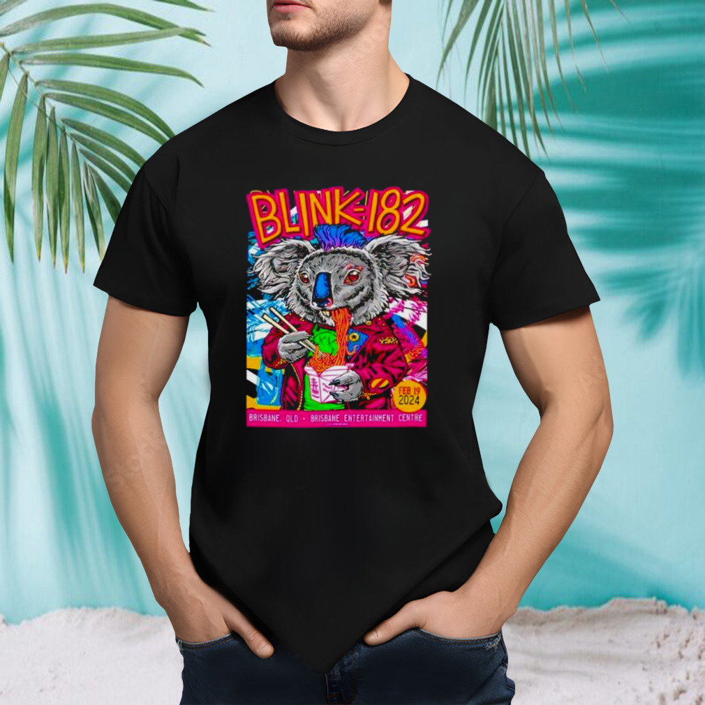 Blink 182 Brisbane QLD 19th Feb 24 Tour shirt