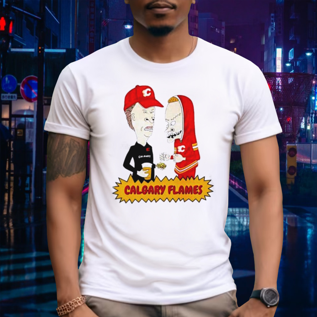 Calgary Flames Beavis And Butt Head T-shirt
