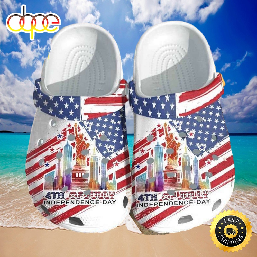 4Th July Independence Day Liberty Usa 3D Crocs Shoes