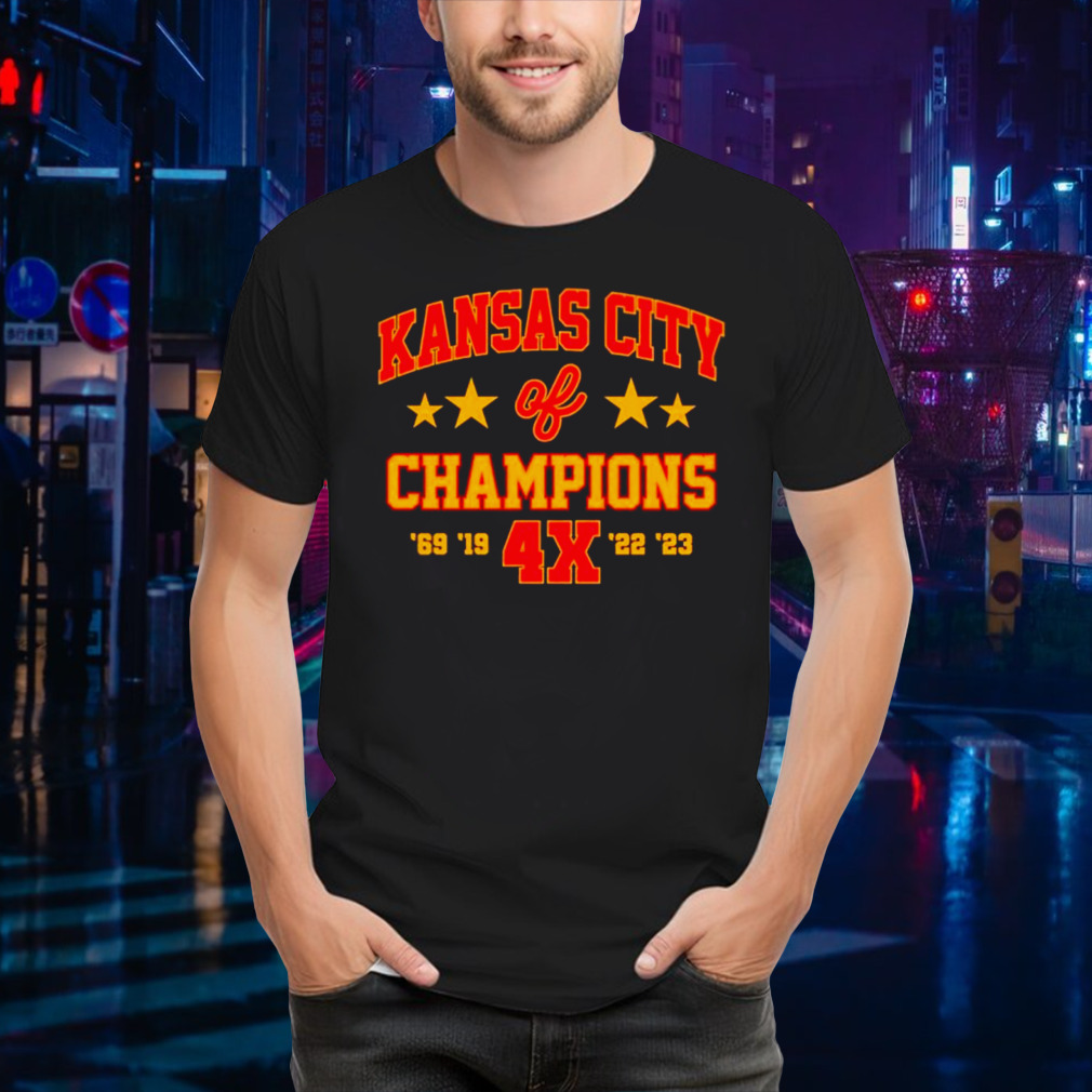 Super Bowl Champions 4x Kansas City Chiefs shirt