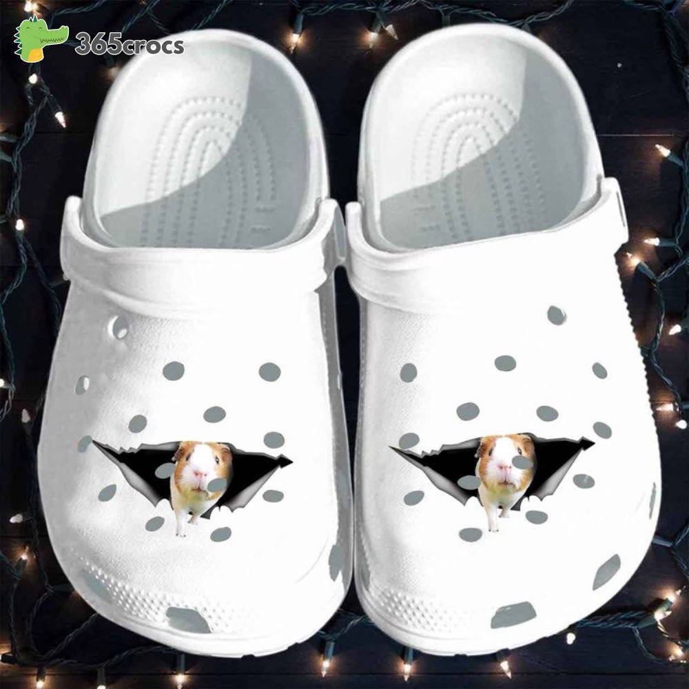 Adorable Guinea Pig Cracked Cute Pet Lover Guinea For Friend Crocs Clog Shoes