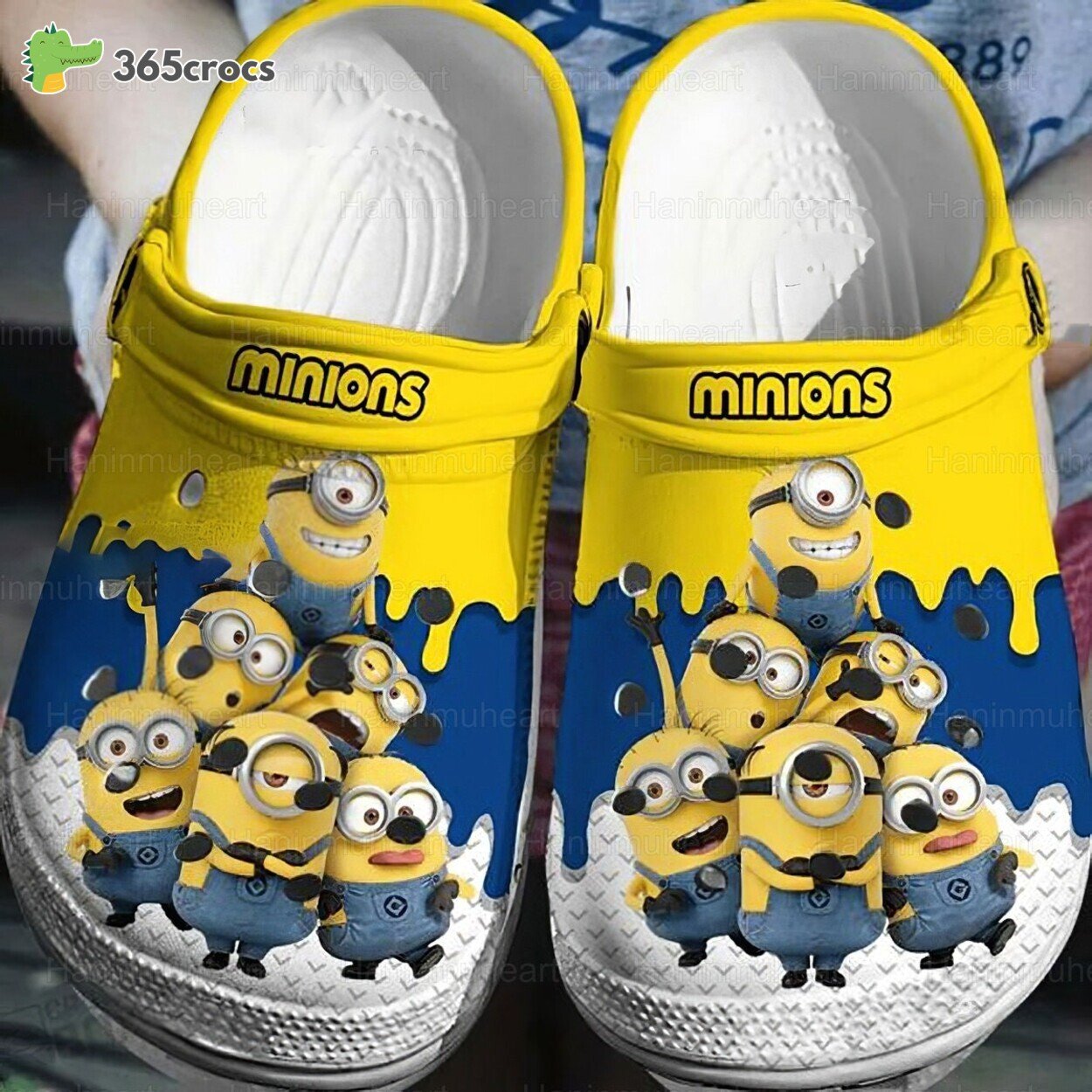 Adorable Minions Print Unisex Disney Themed SlipOn Crocs