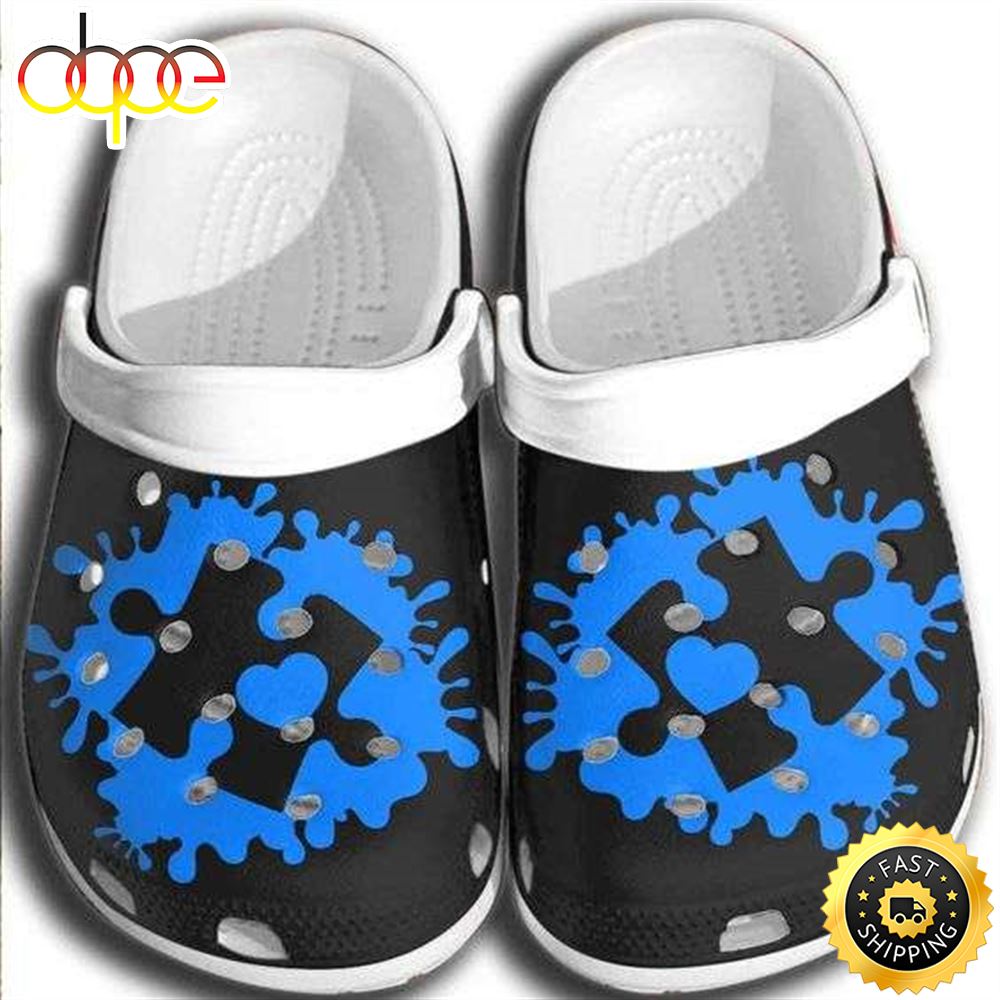 Autism Awareness Day Puzzle Pieces Crocs Crocband Clog Shoes Autism Awareness Day Puzzle Pieces Crocs Crocband Clog Shoes