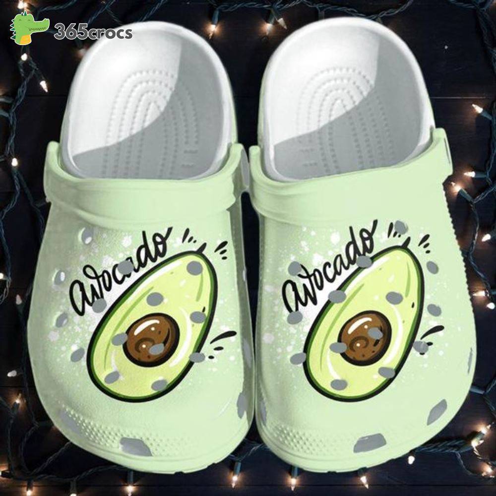 Avocado Cute Funny Shoes Croc Avocado Fruits Lover Shoesfor Daugter Crocs Clog Shoes