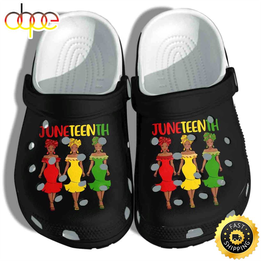 Black Women Beach Crocs Shoes Clogs Birthday Gift For Women