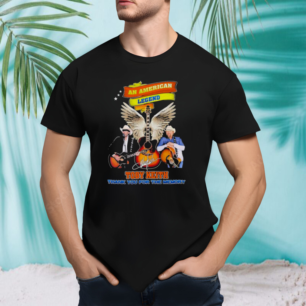 An American Legend Toby Keith 1961 2024 Thank You For The Memories Signature Shirt