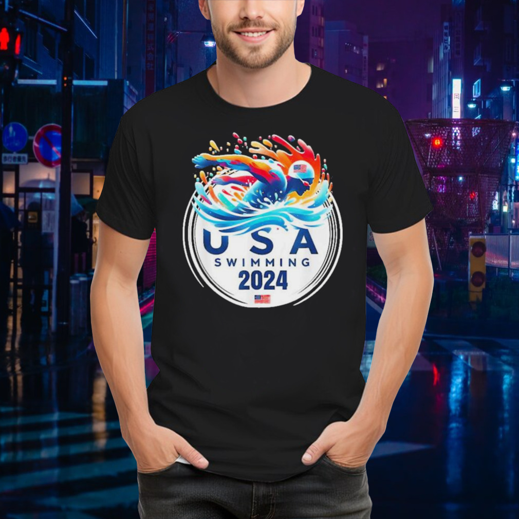 USA 2024 United States American Sport 2024 Swimming T Shirt