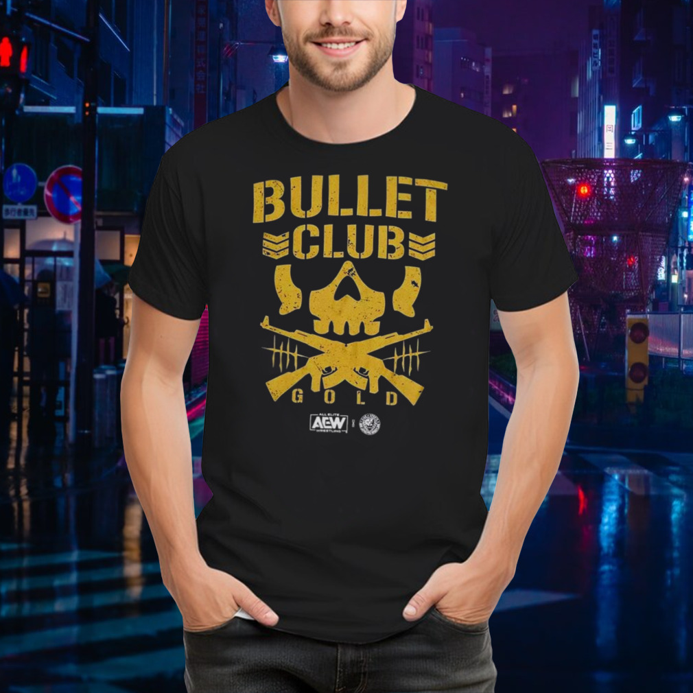 Hot Topic All Elite Wrestling Bullet Club Gold AEW T-Shirt