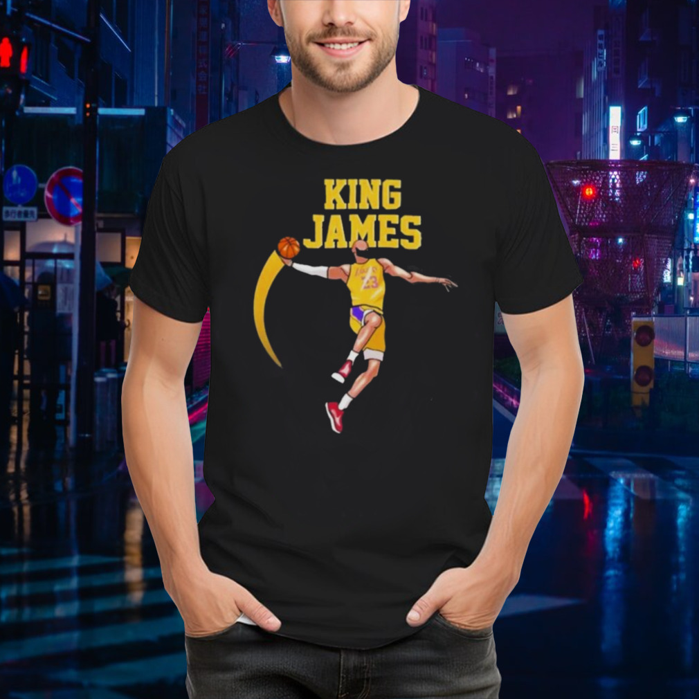 King James Basketball Player Los Angeles Lakers NBA T-Shirt