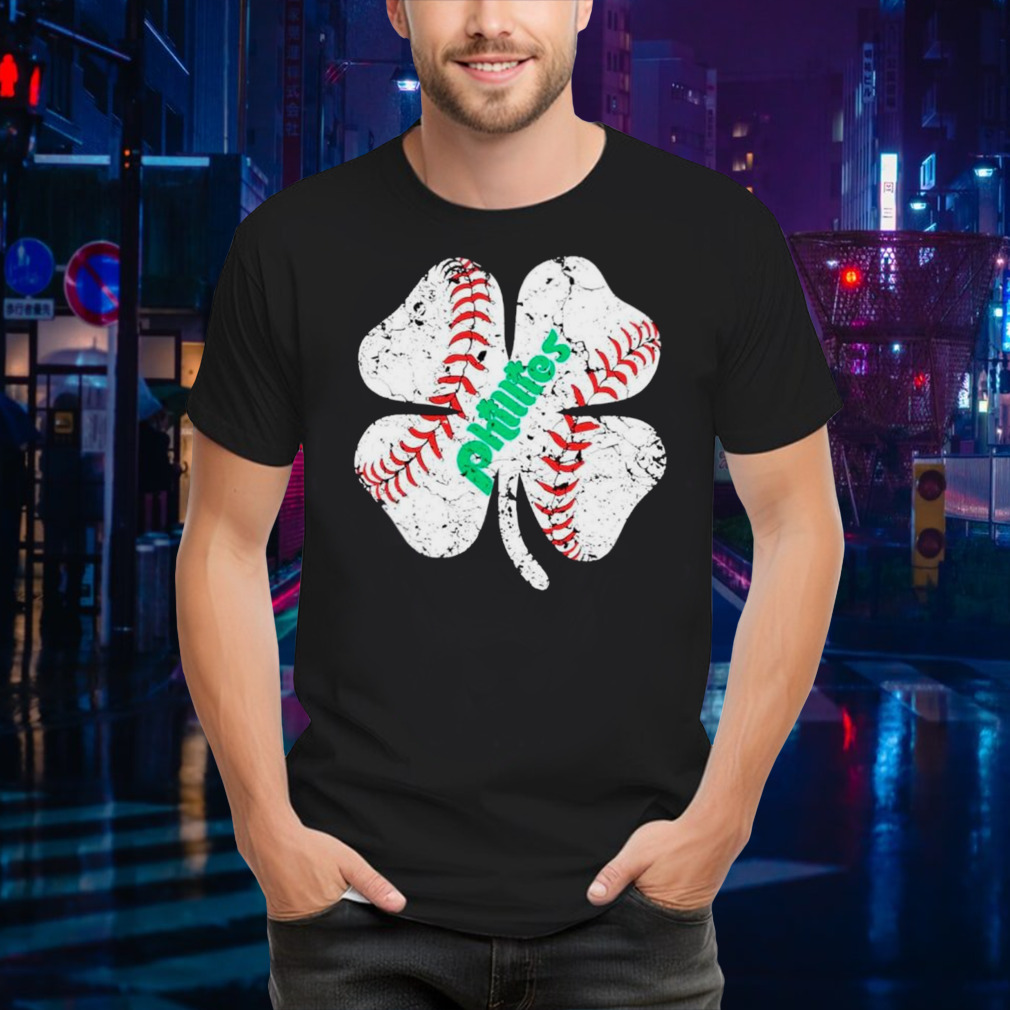 St Patricks Day Baseball Shamrock Phillies shirt