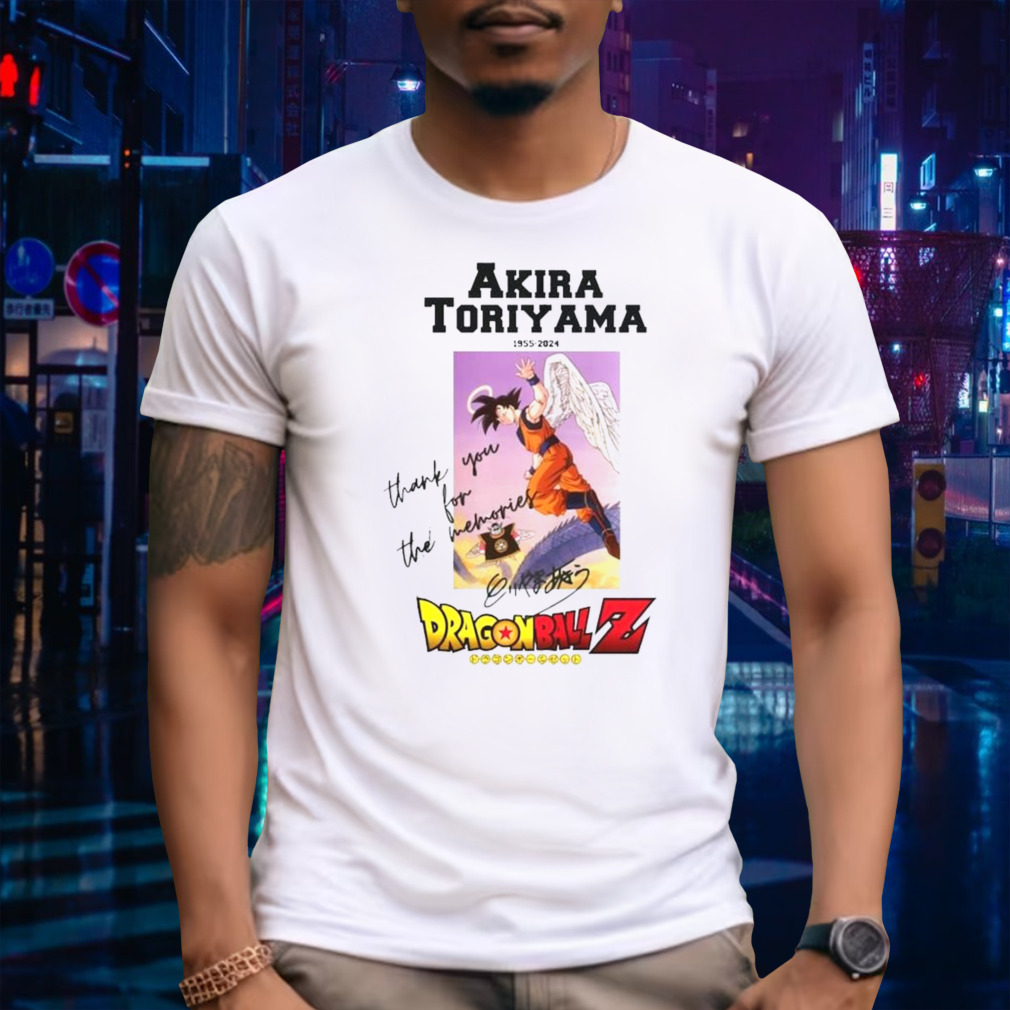 Akira Toriyama 1955-2024 Dragon Ball Z Thank You for the memories signature shirt