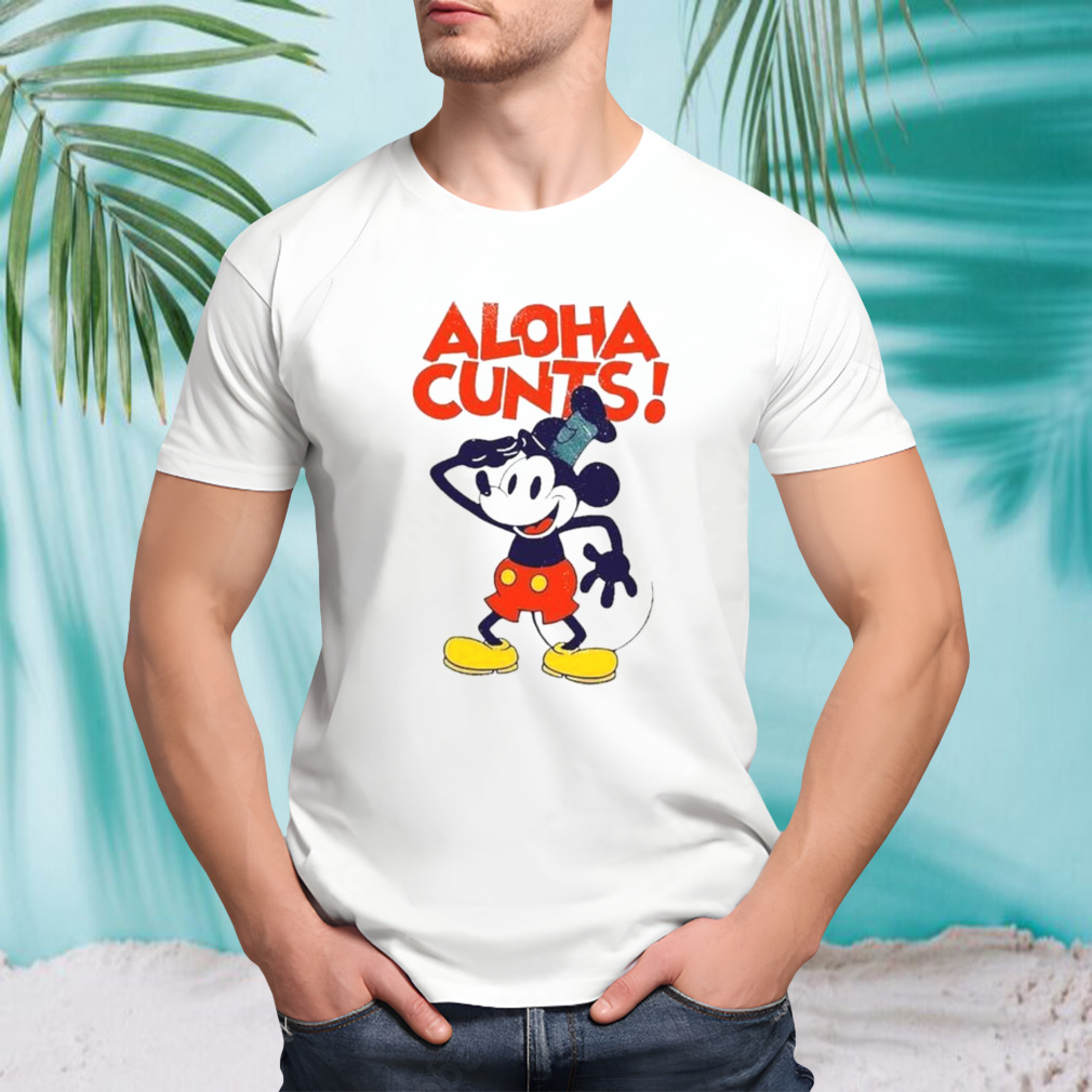 Mickey Mouse Aloha Cunts T-shirt
