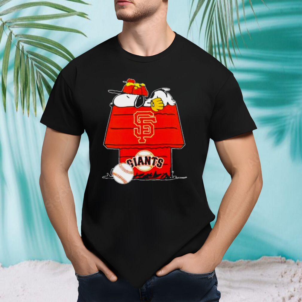 San Francisco Giants Snoopy And Woodstock The Peanuts Baseball Shirt