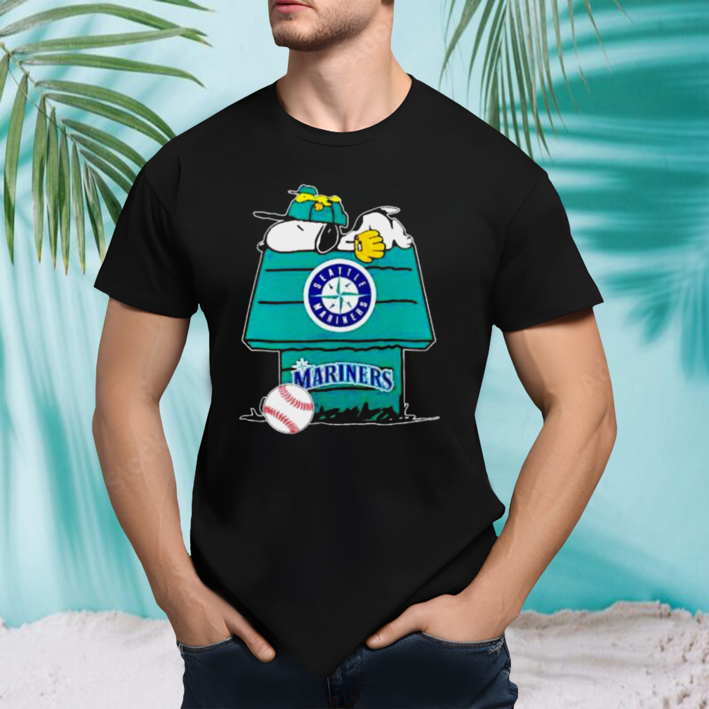Seattle Mariners Snoopy And Woodstock The Peanuts Baseball Shirt