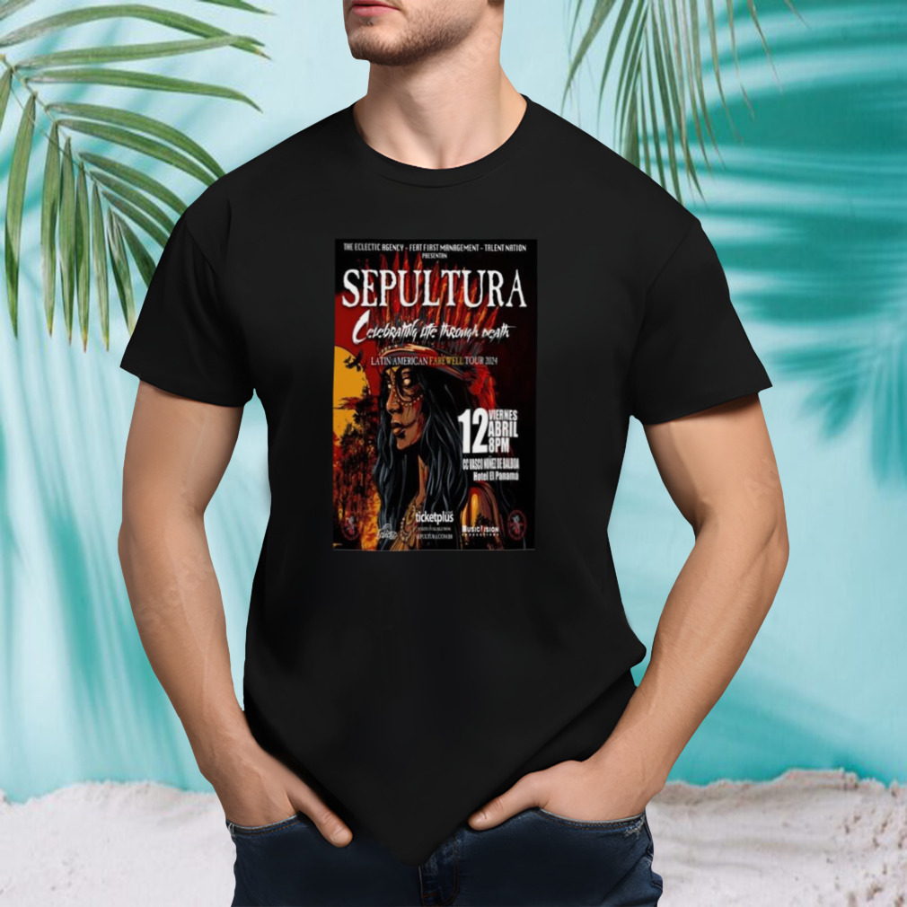 Sepultura Apr 12 2024 Panama Shirt