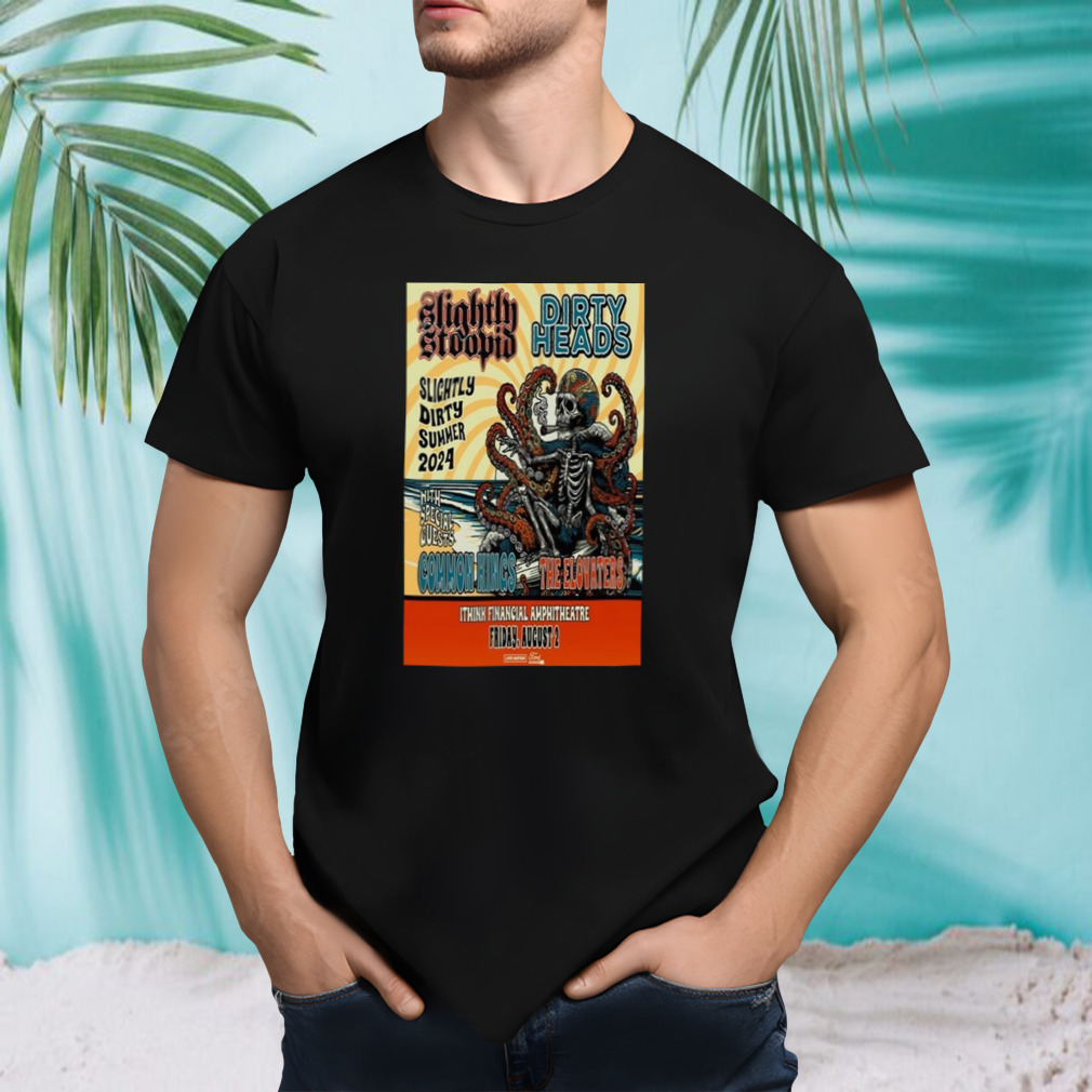 Slightly Stoopid & Dirty Heads August 2, 2024 Ithink Financial Amphitheatre West Palm Beach Fl T-shirt