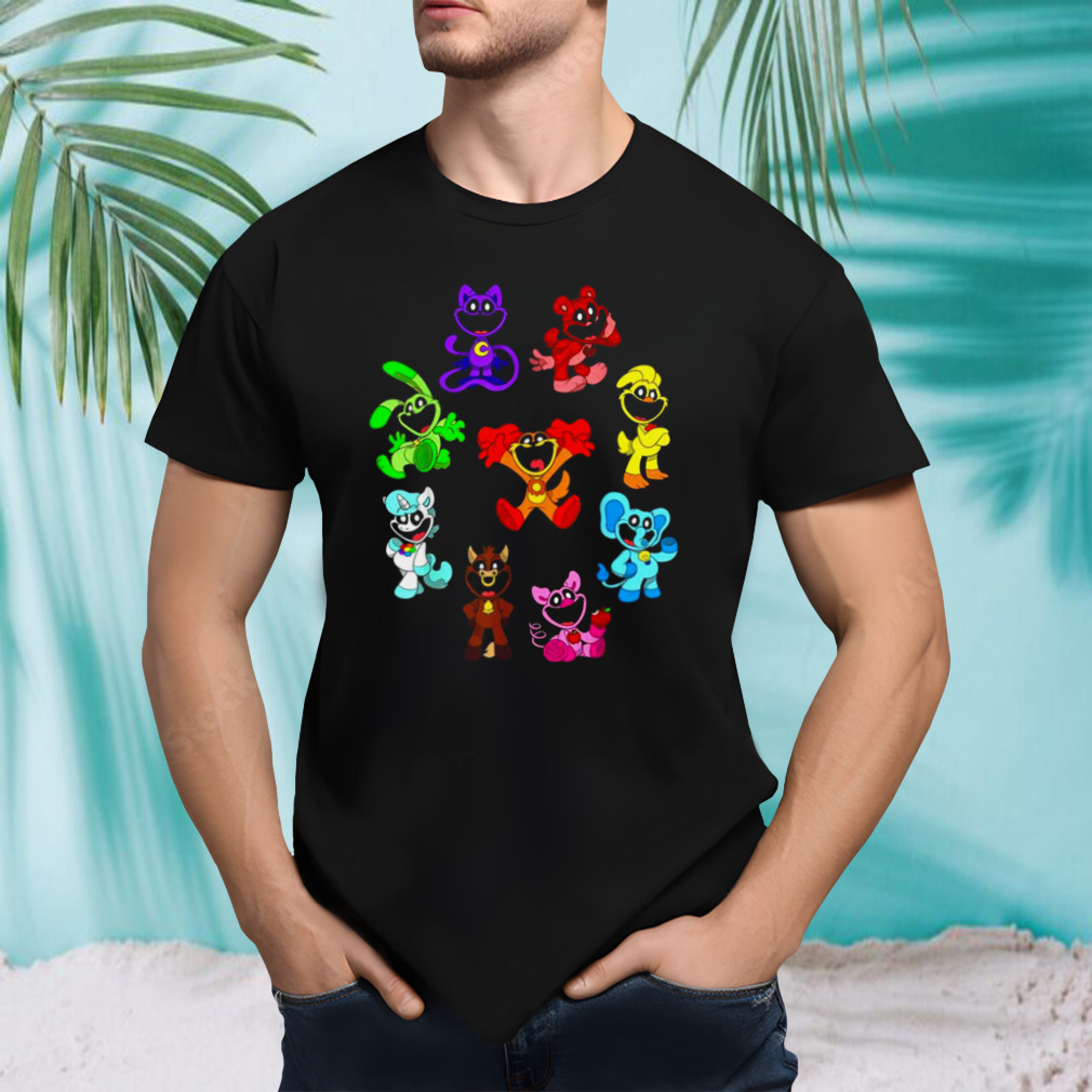 Vintage smiling critters catnap dogday lover T shirt