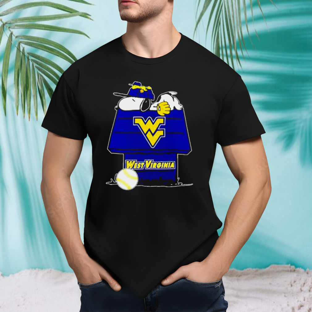 West Virginia Mountaineers Snoopy And Woodstock The Peanuts Baseball Shirt