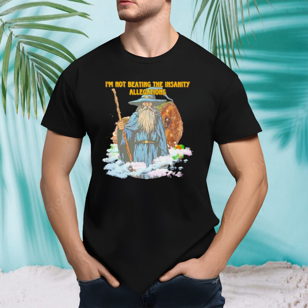 Wizard I’m not beating the insanity allegations shirt