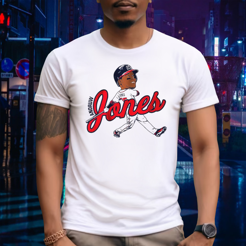 Andruw Jones Atlanta Braves caricature shirt