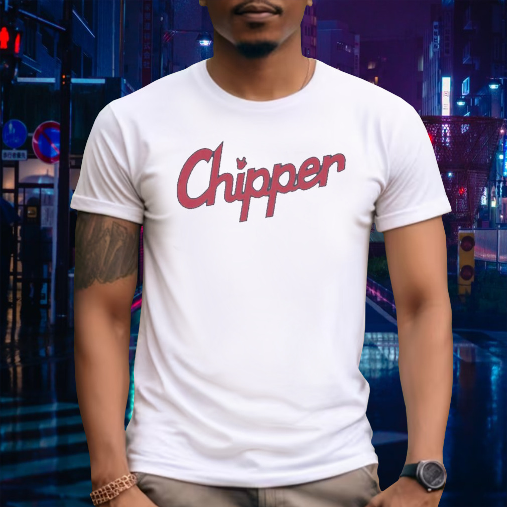 Chipper Jones Team Name Text T-Shirt
