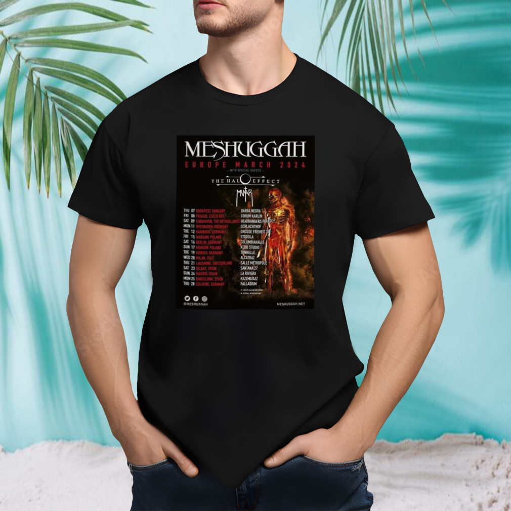 Meshuggah Europe March Tour 2024 Shirt