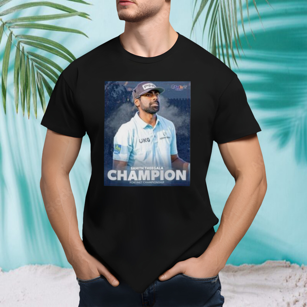 Sahith Theegala Champion Fortinet Championship Shirt