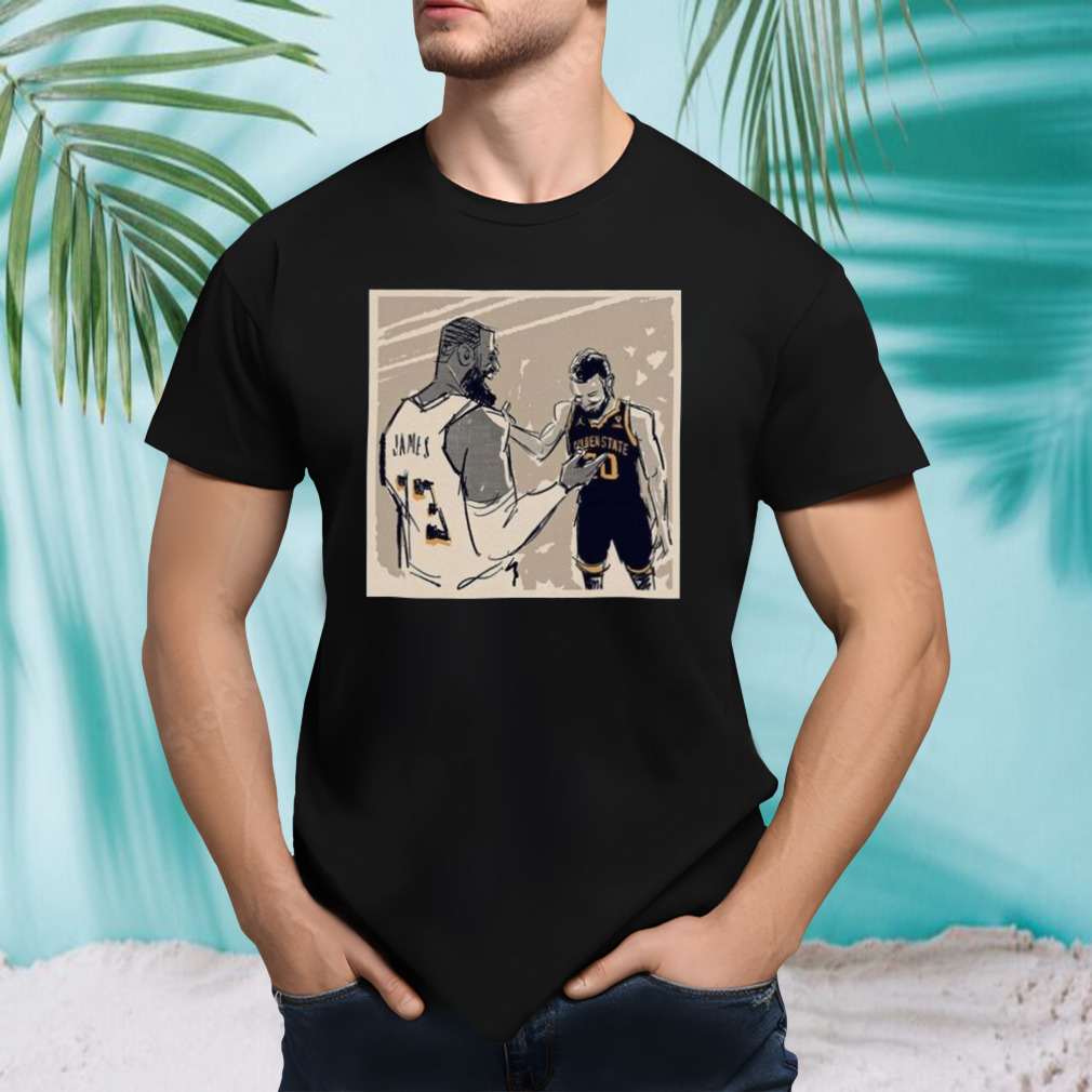 Stephen Curry Vs Lebron James Handshake Shirt
