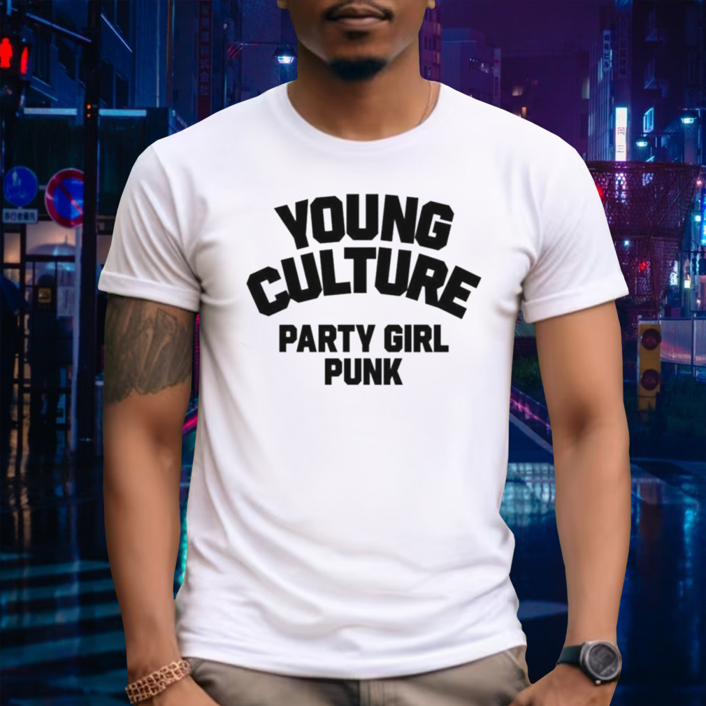 Young culture party girl punk shirt