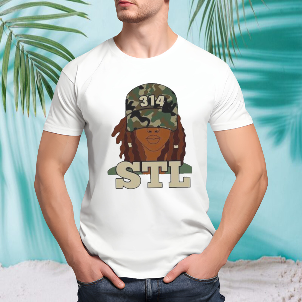 314 STL St. Louis black woman locs shirt