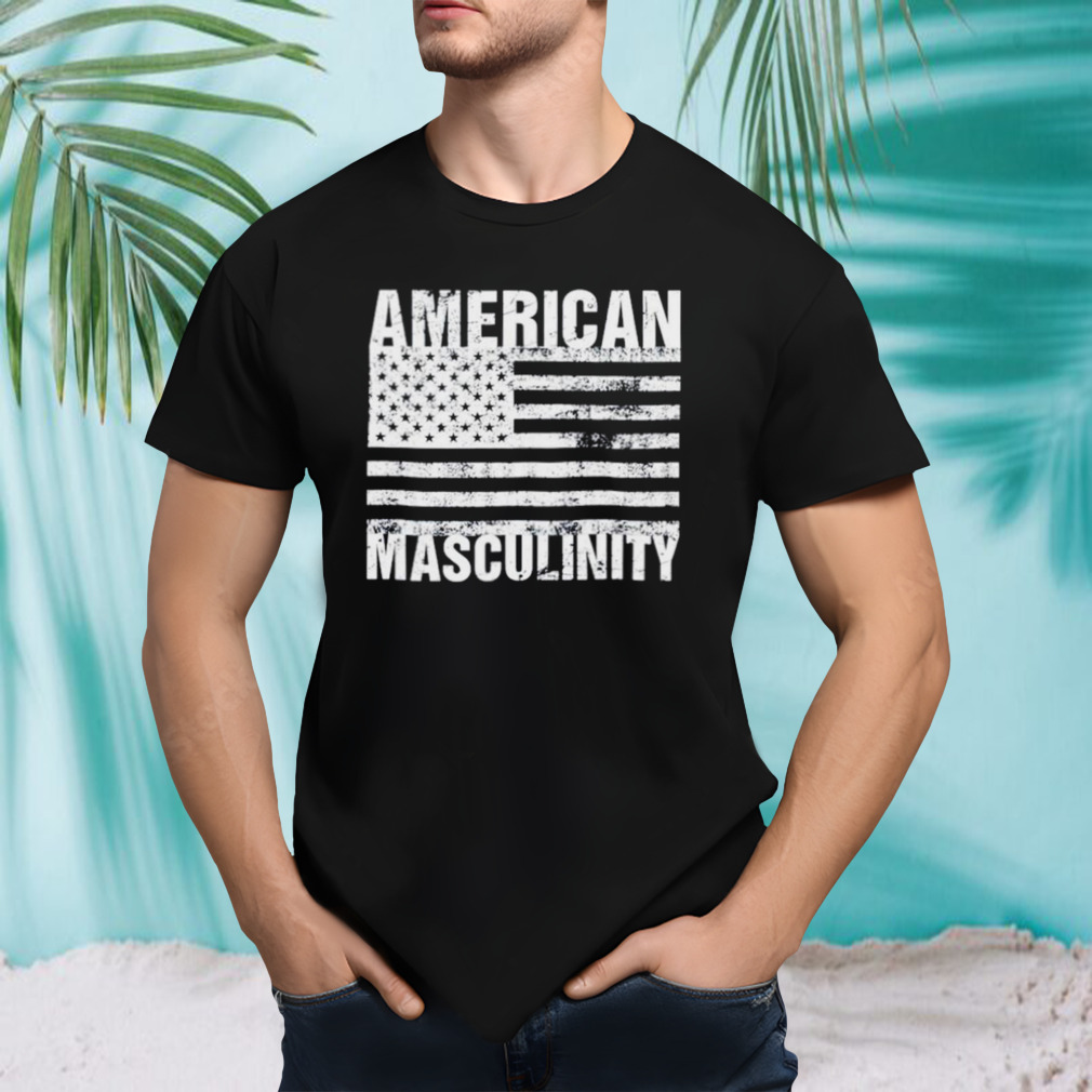 American masculinity USA flag shirt