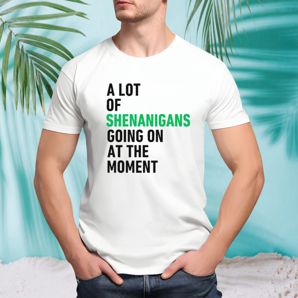 A lot of shenanigans going on at the moment shirt