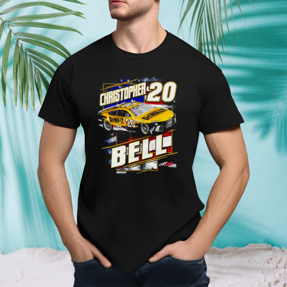 Christopher Bell Joe Gibbs Racing Team Collection DeWalt Patriotic shirt