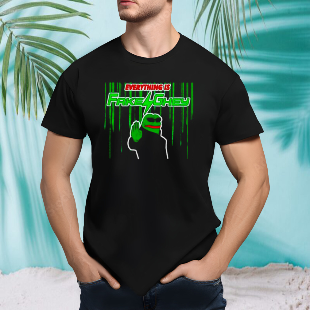 Everything is fake ghey frog meme shirt