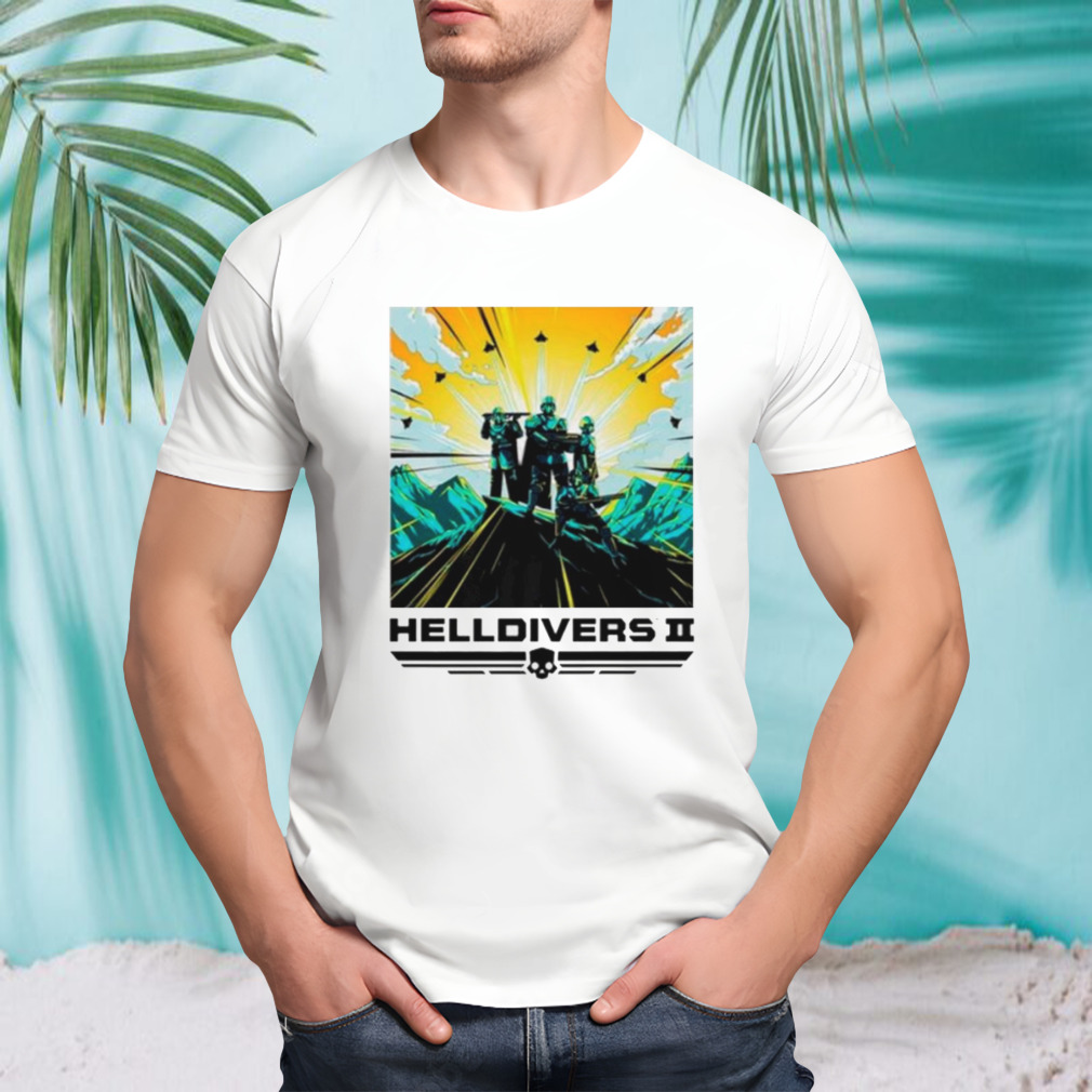 Helldivers II Colorful sony playstation video game shirt
