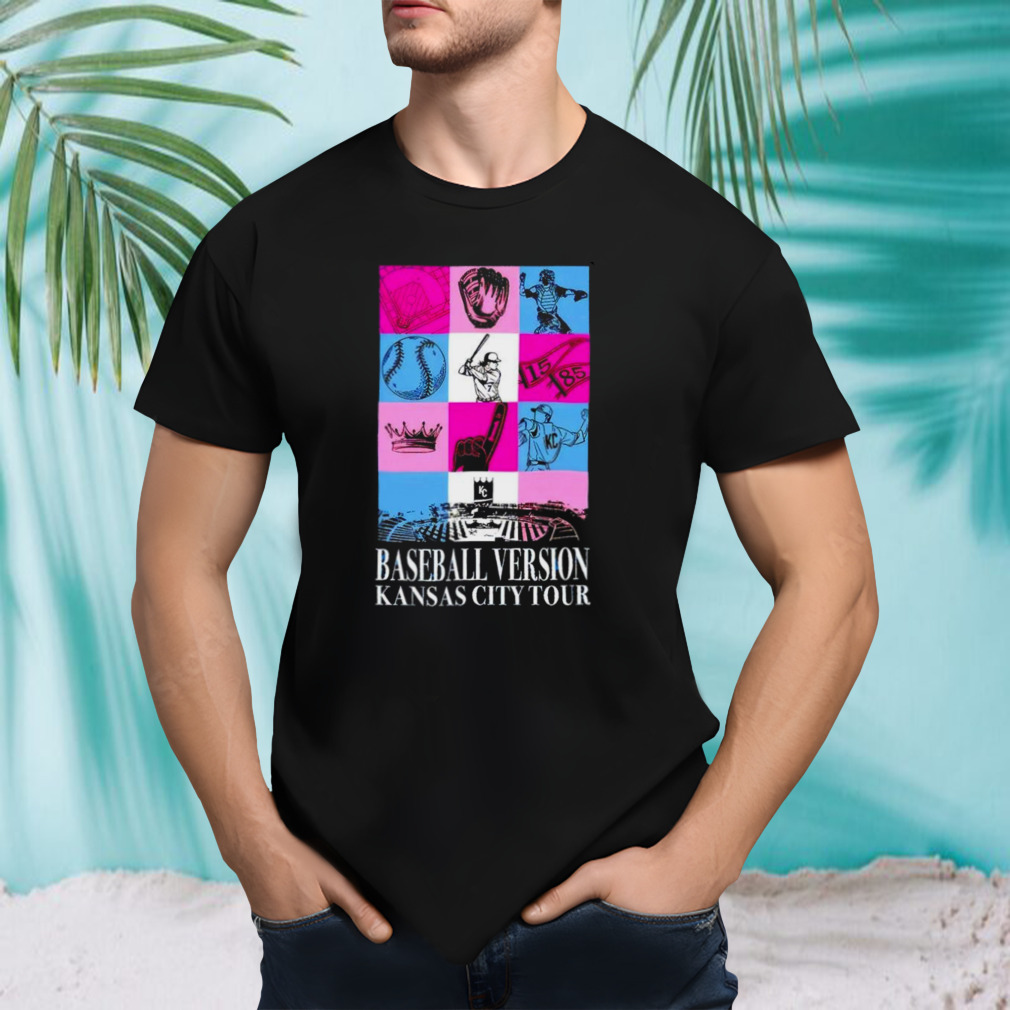 Kansas City Royals baseball version Kansas city tour shirt
