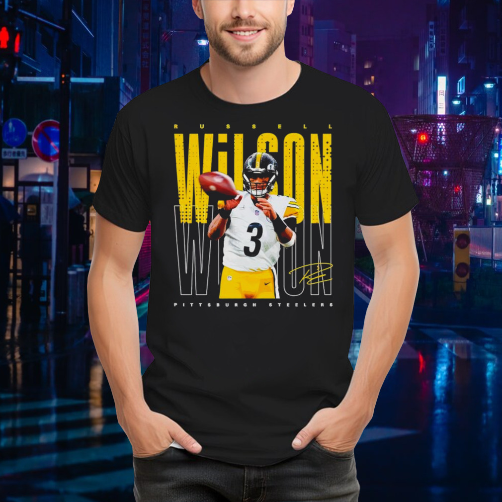 Russell Wilson Pittsburgh Steelers signature shirt