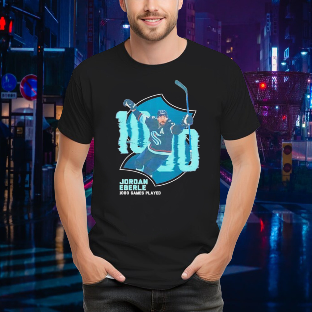 Seattle Kraken Jordan Eberle NHL 1000th Game shirt