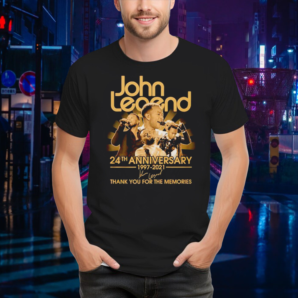 John Legend 24th anniversary thank you for the memories signature shirt