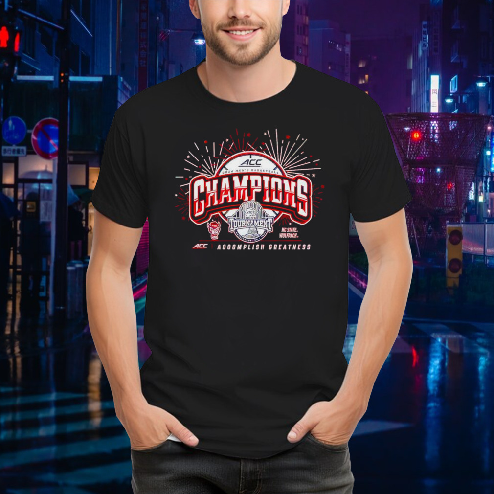North Carolina State Wolfpack 2024 ACC men’s basketball conference tournament champions shirt