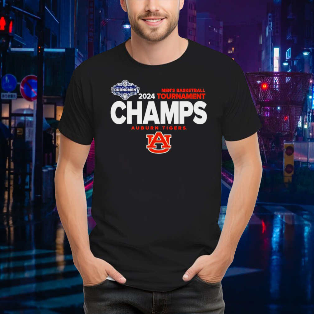 Auburn Tigers 2024 men’s basketball tournament Champs shirt