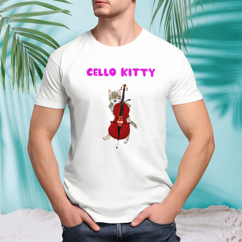 Cello Kitty Cat Drawing shirt
