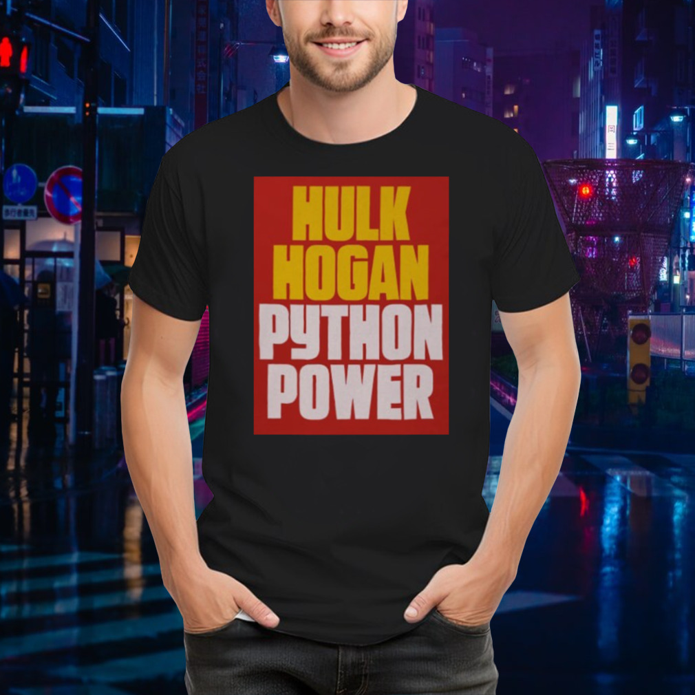 Hulk Hogan Python Power Font T Shirt