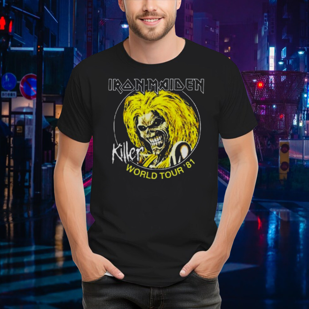 Iron Maiden Killers World Tour 1981 T Shirt